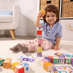 Ms. Rachel Official Wooden Stacking Blocks & Activity Cards Set by Melissa & Doug (44pc) Simple Ms. Rachel 