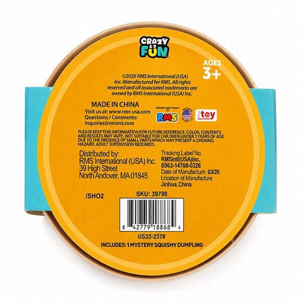 RMS® Dumpling Squishy Mystery Bun Fidget Toy Simple RMS 