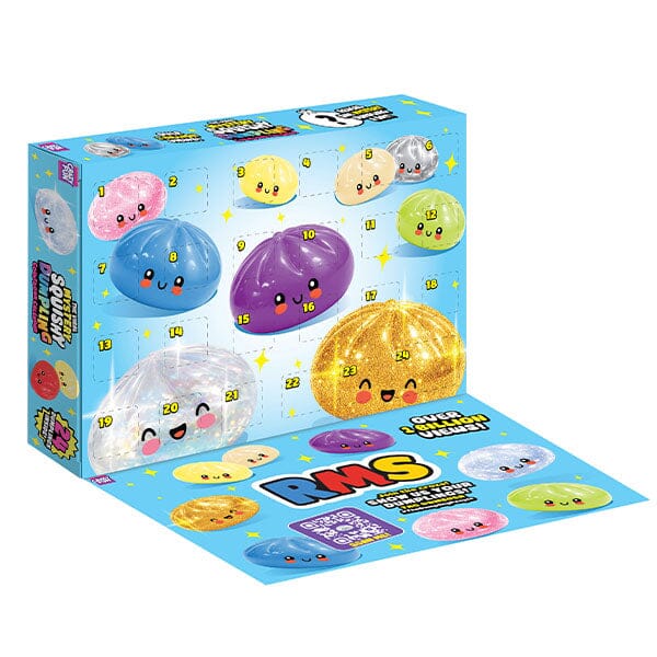 RMS Mystery Dumpling Bao Bun Fidget Squishy 24-Day Countdown Calendar (24pc) Simple RMS 