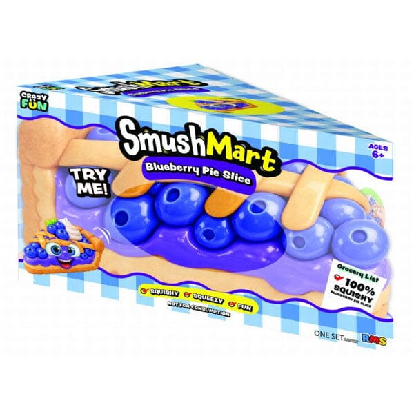 SmushMart Giant Squishy Blueberry Cobbler Pie Slice Fidget Toy (1pc) Simple SmushMart 
