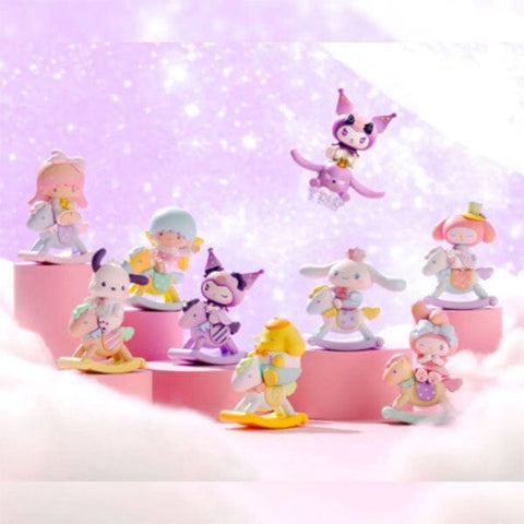 Sanrio Characters Childlike Heart Rocking Horse Series Collectible Figurine Blind Box (1pc)