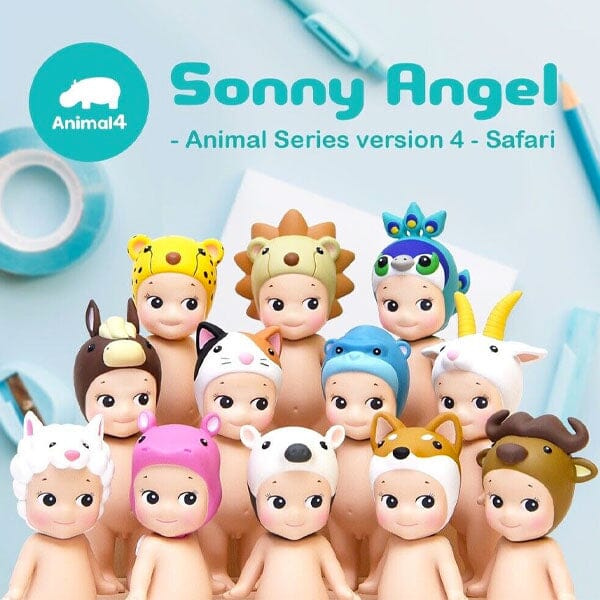 Sonny Angels Collectable Mini Cherub Figurines Animal Safari Assorted (1PC)