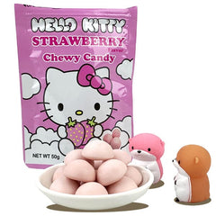 Sanrio Hello Kitty Strawberry Flavor Soft Chewy Candy (50g) Simple magazineracksdirect 