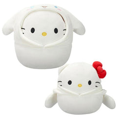 Squishmallows Plush Toys 8" Hello Kitty Friend Hoodies Squad - Cinnamoroll Costume Simple Showcase 