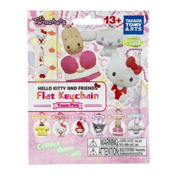 Sanrio Hello Kitty & Friends 2" Twinchees Flat Keychain "Team Pink" Blind Bag (1pc) Pre-Order Preorder Showcase 