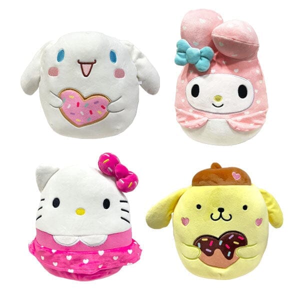 Squishmallows Plush Toys | 8" Hello Kitty & Friends Love Squad | Hello Kitty in Pink Heart Dress Simple magazineracksdirect 