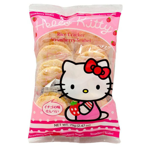 Sanrio Hello Kitty Strawberry Senbei Rice Crackers (70g)