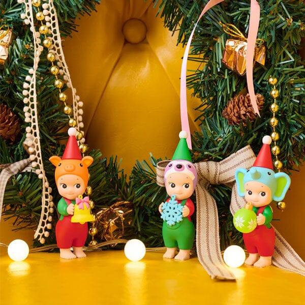 Sonny Angel Collectable Mini Cherub Figurines Santa's Little Helper Christmas Series Blind Box (1pc) Simple Sonny Angel 