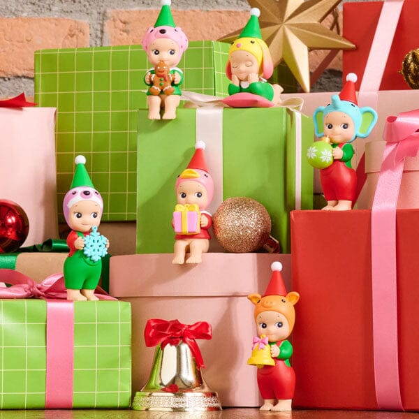 Sonny Angel Collectable Mini Cherub Figurines Santa's Little Helper Christmas Series Blind Box (1pc) Simple Sonny Angel 