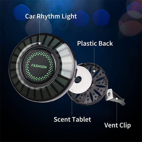 SyncScent LED Music Syncing Car Accessory Novelty Air Freshener Gadget