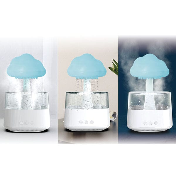 Esencia SereneMists (450mL) 4-in-1 Rain Cloud Night Light Diffuser Simple magazineracksdirect 