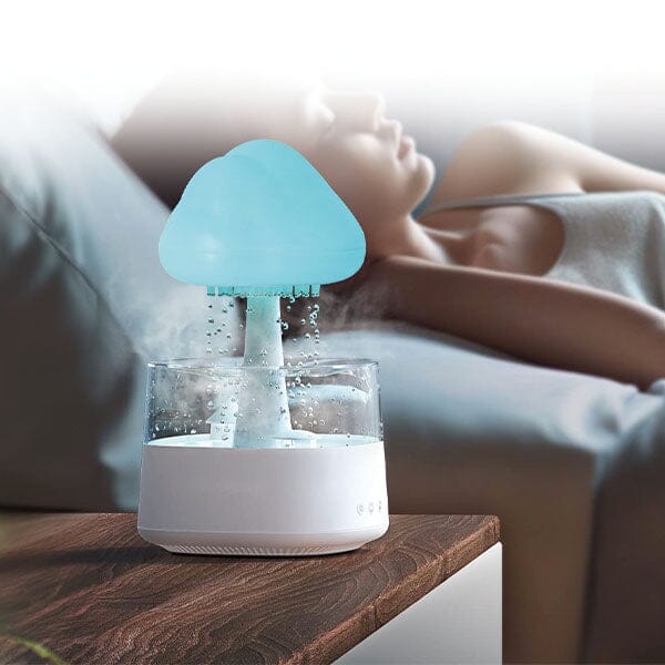 Esencia SereneMists (450mL) 4-in-1 Rain Cloud Night Light Diffuser Simple magazineracksdirect 