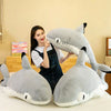 Extra Long Animal Plush Toy 4.5ft Body Pillow - Shark Kitten