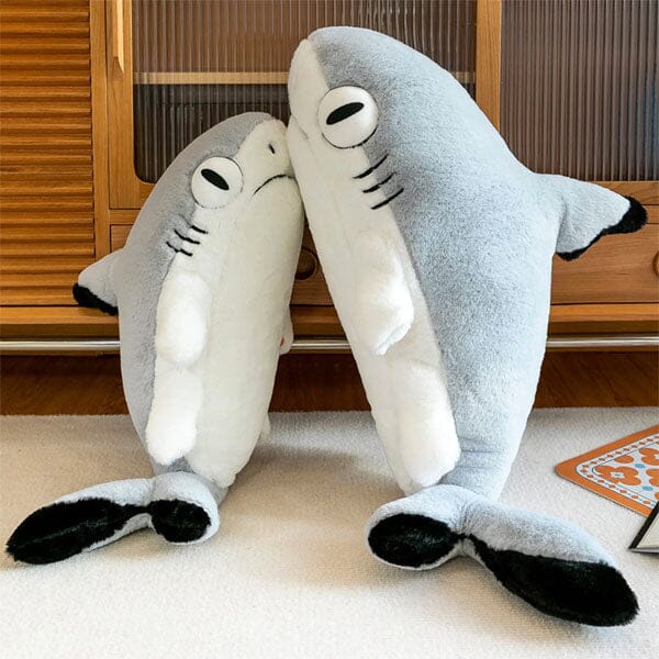 Extra Long Animal Plush Toy 4.5ft Body Pillow - Shark Kitten Simple Showcase 