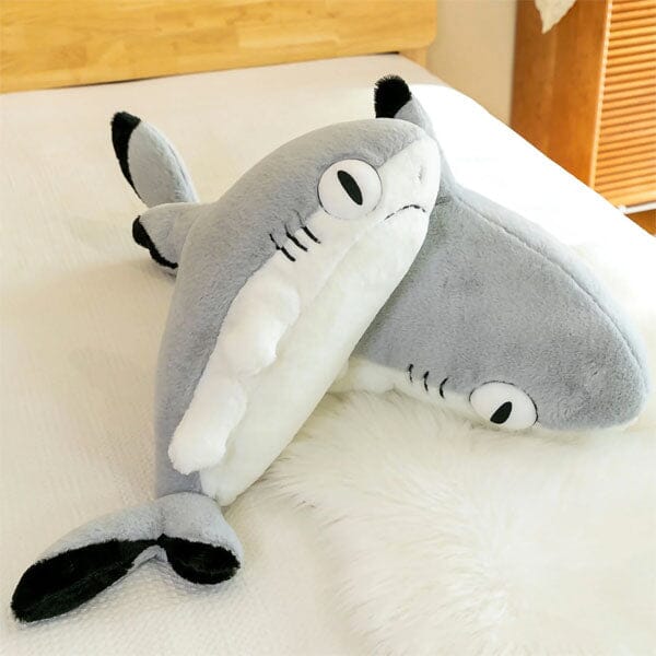 Extra Long Animal Plush Toy 4.5ft Body Pillow - Shark Kitten Simple Showcase 