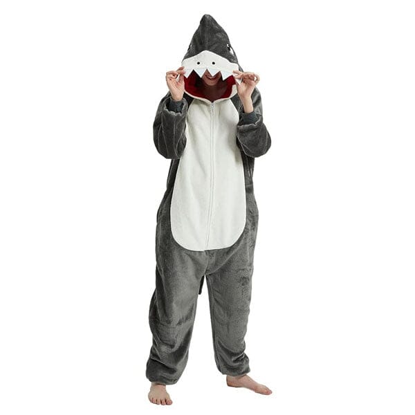 Cozy Cuddler Shark Onesie (Multiple Sizes) Preorder magazineracksdirect 