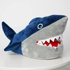 Plush Shark Slippers Unisex Rubber Sole Shoe (1 Pair) One-Size-Fits-Most Simple Exclusive 