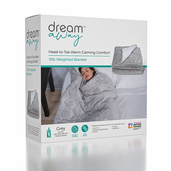 Dream Away Sherpa Fleece Weighted Blanket (Multiple Weights) Simple Dream Away 15lbs 