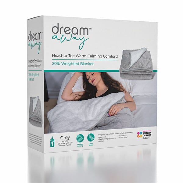 Dream Away Sherpa Fleece Weighted Blanket (Multiple Weights) Simple Dream Away 20lbs 