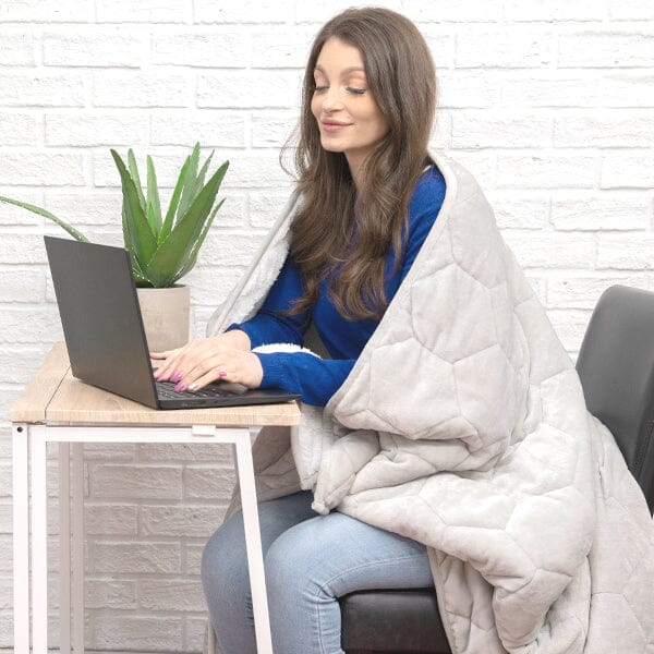 Dream Away Sherpa Fleece Weighted Blanket (Multiple Weights) Simple Dream Away 