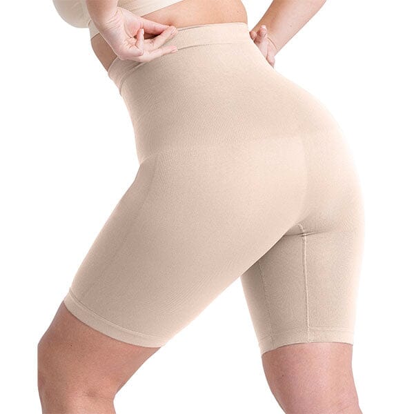 Shapermint Essentials® All Day Every Day High-Waisted Shaper Shorts - Chai (Multiple Sizes) Simple Shapermint 