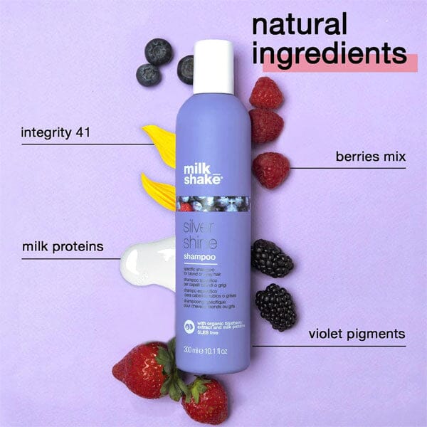 milk_shake® Silver Shine Purple Shampoo (300mL) w/ Milk Protein & Fruit Extracts