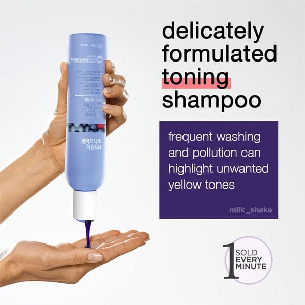 milk_shake® Silver Shine Purple Shampoo (300mL) w/ Milk Protein & Fruit Extracts