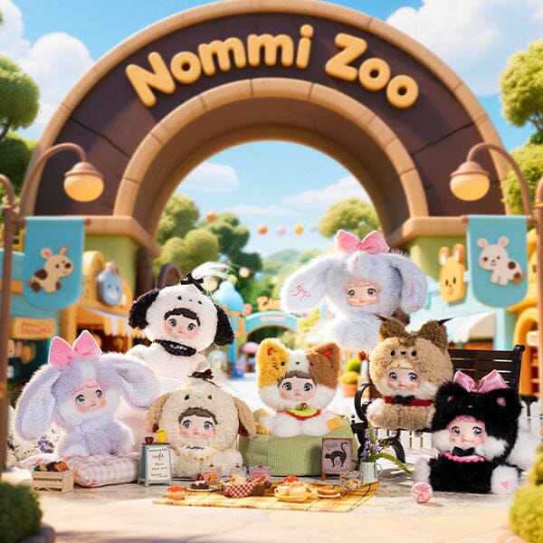 Nommi Sitting Zoo Series Kawaii Plush Doll Blind Box (1pc) Simple Nommi 