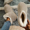 Shhhandals Fluffy Slipper Khaki Ankle Boots (Multiple Sizes)