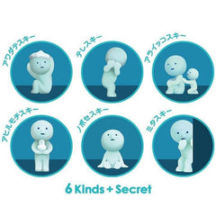 Smiski Bath Series Collectible Glow in the Dark Figurine Blind Box (1pc) Simple Smiski 