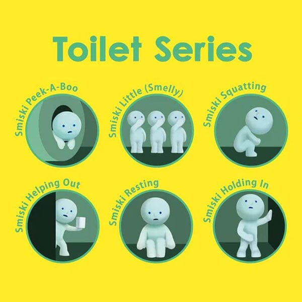 Smiski Toilet Series Collectible Glow in the Dark Figurine Blind Box (1pc) Simple Smiski 