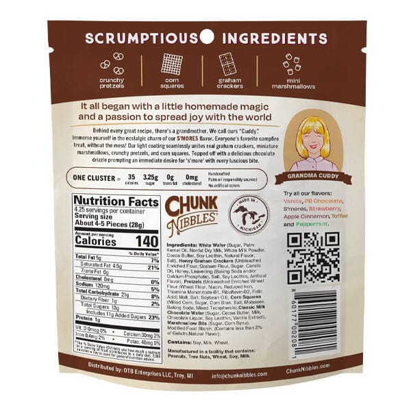 Chunk Nibbles Sweet & Salty Clusters (2oz) Multiple Flavors Simple Chunk Nibbles 