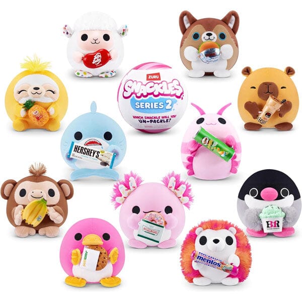 ZURU™ Mini Brands Snackles Mystery Mini 5" Plush Capsule Series 2 Wave 1 Simple magazineracksdirect 