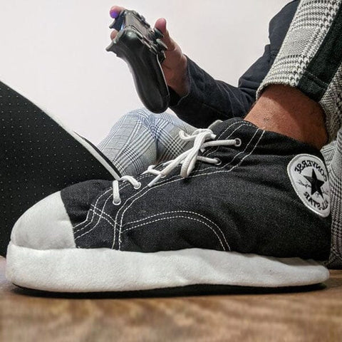 High Top Plush Sneaker Slippers (Multiple Styles)