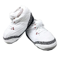 High Top Plush Sneaker Slippers (Multiple Styles) Preorder Showcase White Basketball High Tops 