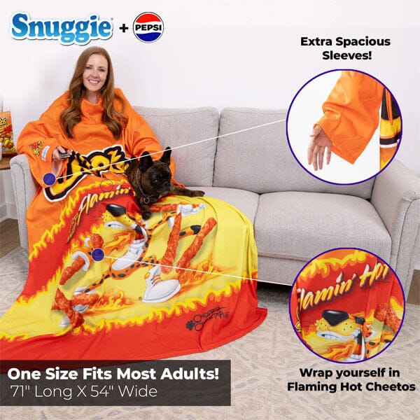 SNUGGLE Blanket Cheetos Flaming Hot Polyster Multicolored SNA39004