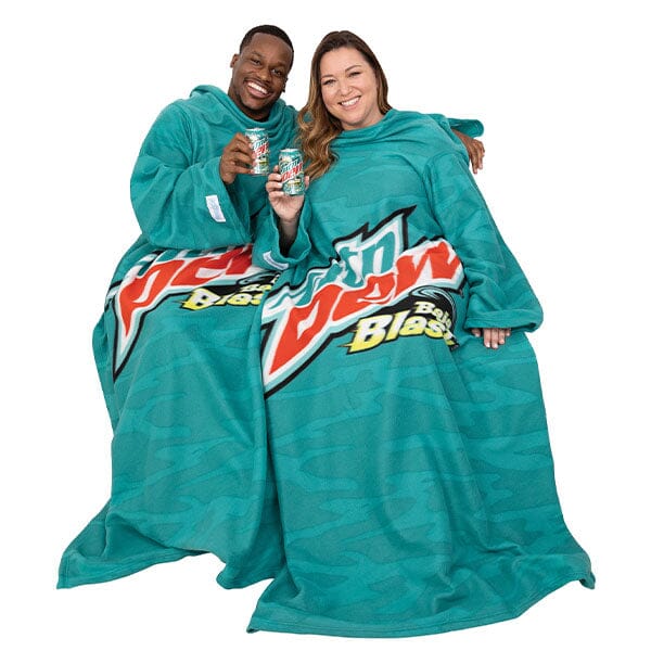 Snuggie® The Original Wearable Blanket Fleece Mountain Dew Baja Blast Simple Snuggie 