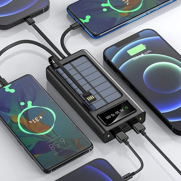 GearWaves: Solar Power Bank Charger Simple magazineracksdirect 