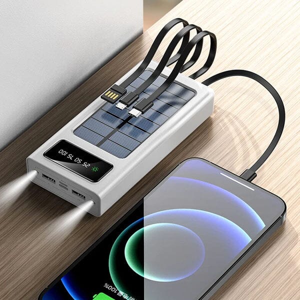 GearWaves: Solar Power Bank Charger Simple magazineracksdirect 