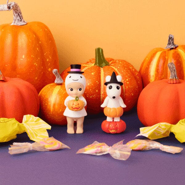 Sonny Angel Collectable Mini Cherub Figurines Pumpkin Patch Series Blind Box (1pc) Simple Sonny Angel 