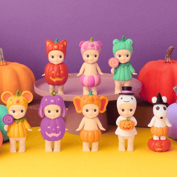 Sonny Angel Collectable Mini Cherub Figurines Pumpkin Patch Series Blind Box (1pc) Simple Sonny Angel 