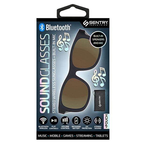 Sentry SoundGlasses Bluetooth Stereo Wireless Sunglasses w/ Built-In Microphone Simple Exclusive 