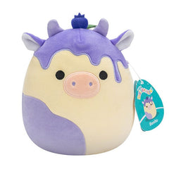 Squishmallows Super Soft Plush Toys 7.5" Benito the Blueberry Cow Simple Squishmallows 