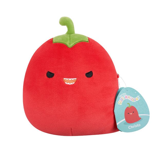 Squishmallows Super Soft Plush Toys 7.5" Christo the Red Chili Pepper Simple Squishmallows 