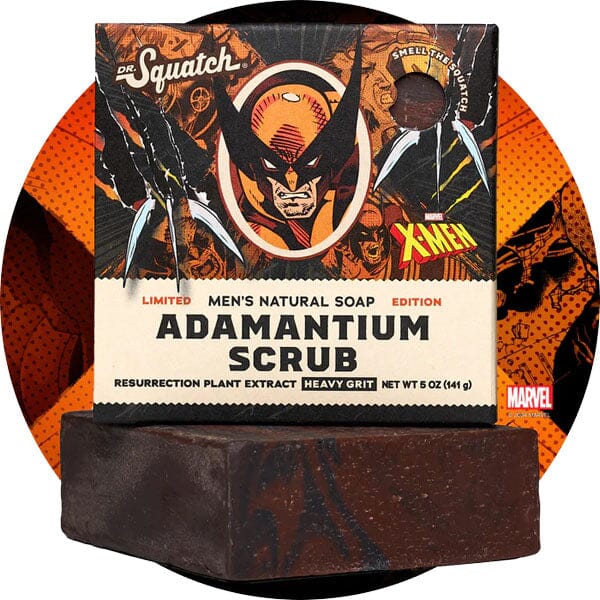 Dr. Squatch® Marvel X-Men™ Adamantium Scrub All-Natural Bar Soap For Men (1pc) Limited Edition Simple Dr. Squatch 