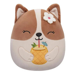 Squishmallows Super Soft Plush Toy 7.5" 2024 Regina The Corgi (Pina Colada) Pre-Order Preorder magazineracksdirect 