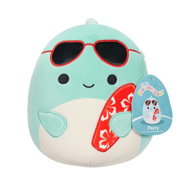 Squishmallows Plush Toy 7.5" 2024 Perry The Surfer Dolphin