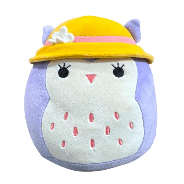 Squishmallows Super Soft Plush Toy 7.5" 2024 Holly The Purple Owl (Sunhat) Pre-Order