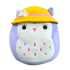 Squishmallows Super Soft Plush Toy 7.5" 2024 Holly The Purple Owl (Sunhat) Pre-Order Preorder magazineracksdirect 