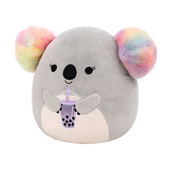 Squishmallows Super Soft Plush Toys 7.5" Doxana the Rainbow Koala (Holding Boba) Simple Squishmallows 